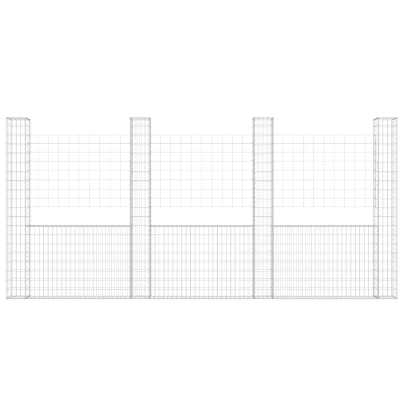 Alieda 380 cm W Fence Panels Fencing, 200cm H x 380cm W x 20cm D