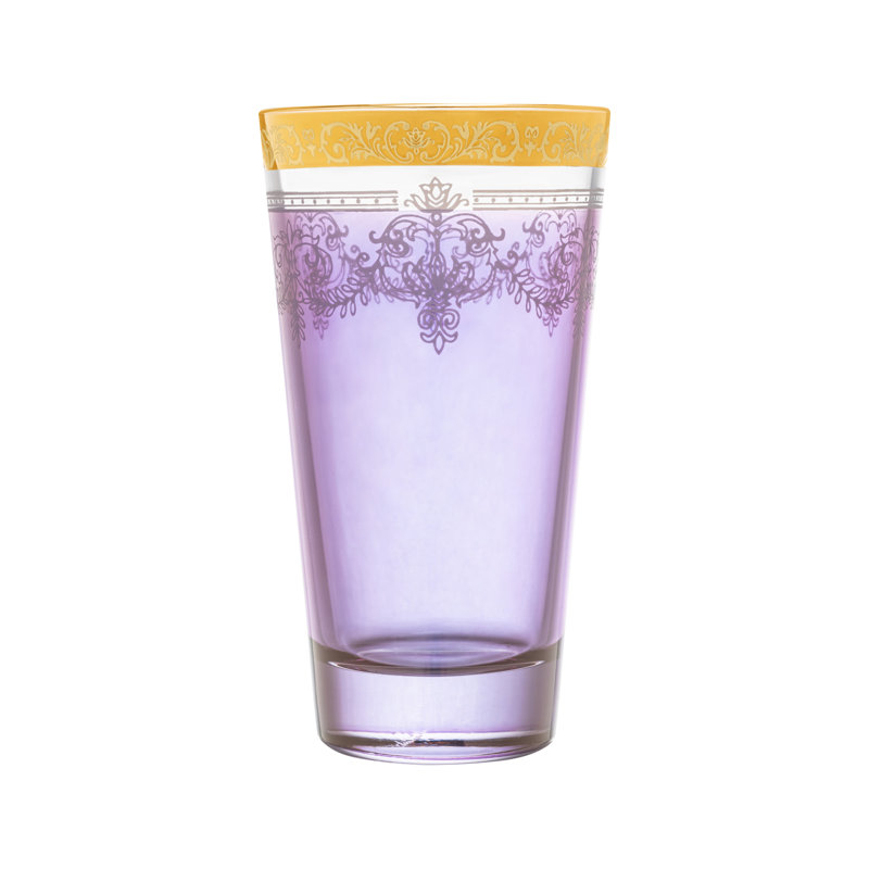 Ensemble de 6 verres assortis, Rouge/bleu