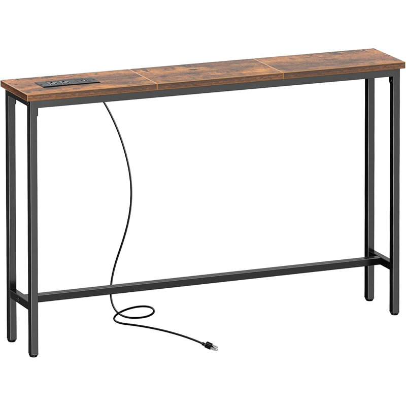 Console Table With Outlet, Sofa Table, Behind...
