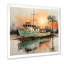 «Harbor Dawn Fishing Boat» - art mural bateau côtier-753942430-753942425