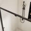 Porte de douche extensible à cadre réglable avec verre trempé transparent