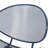 Chair In Navy, Iron Craftsmanship, 33.6 In. High, 24.57 Wide, 26.2 Deep Stylish Navy Iron, 34 Tall, 24.8 25.5 Deep, 22.98 Lb