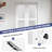 3-Lite Frosted Glass and Solid Manufactured Wood Bi-Fold Doors with Hardware Kit-100351408