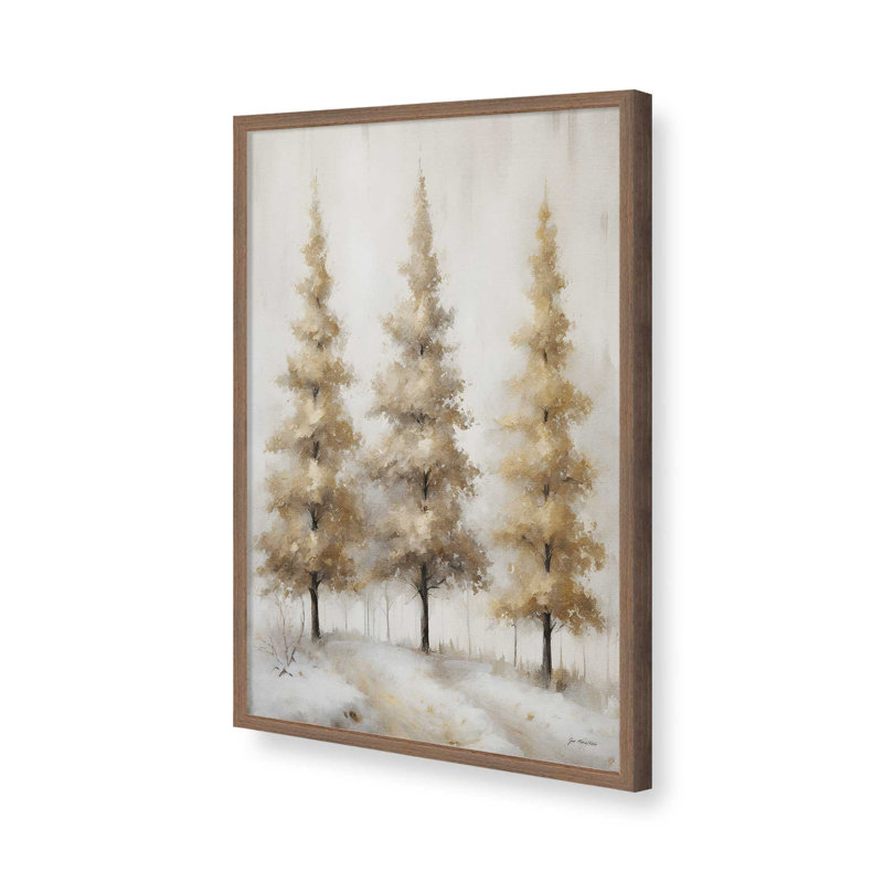 «Wintry Gold» par Jo Moulton, reproduction d'art sur toile, H 49,5 po x l 37,5 po, Brun