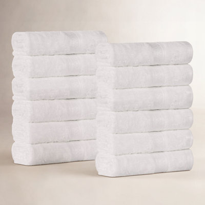 Nolhan 12 Piece Rayon from Bamboo Washcloth Towel Set