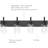 Ralbay Matte Black Bathroom Vanity Light Fixture 4-Light Industrial Wall Mount With Clear Glass Shades For Vintage Edison Bulbs-397975545-397975310-397975311