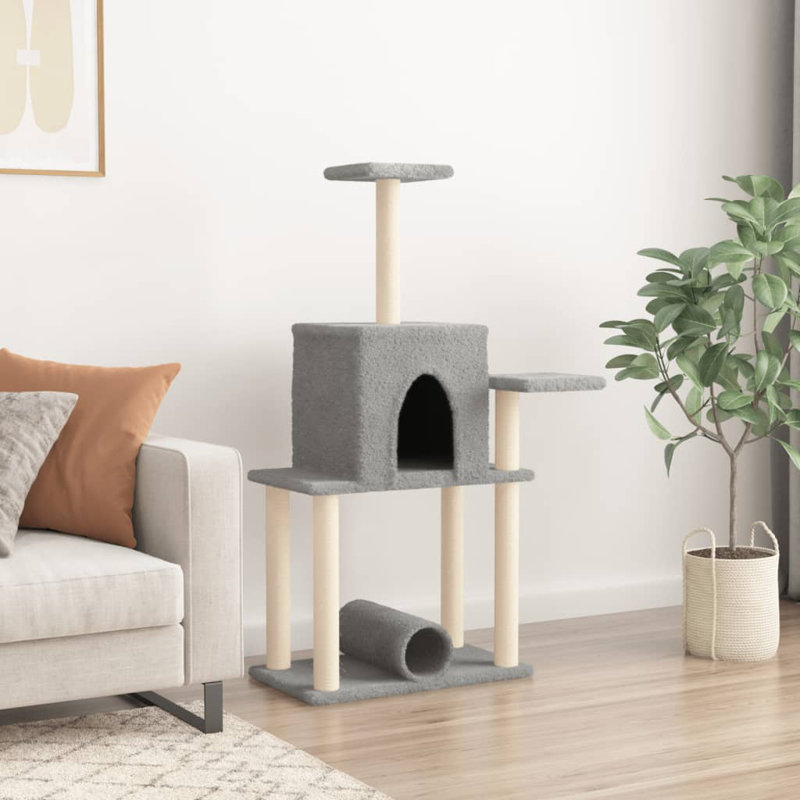 122cm H Cat Tree, Light Grey