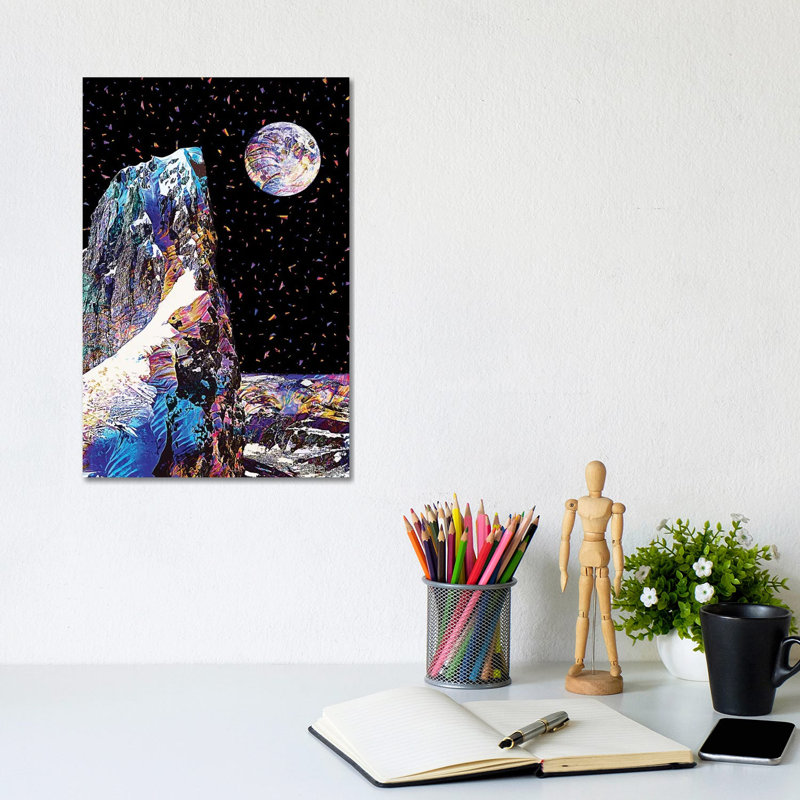 Full Moon X by Gab Fernando - Wrapped Canvas Print, 20.32 cm H x 30.48 cm W