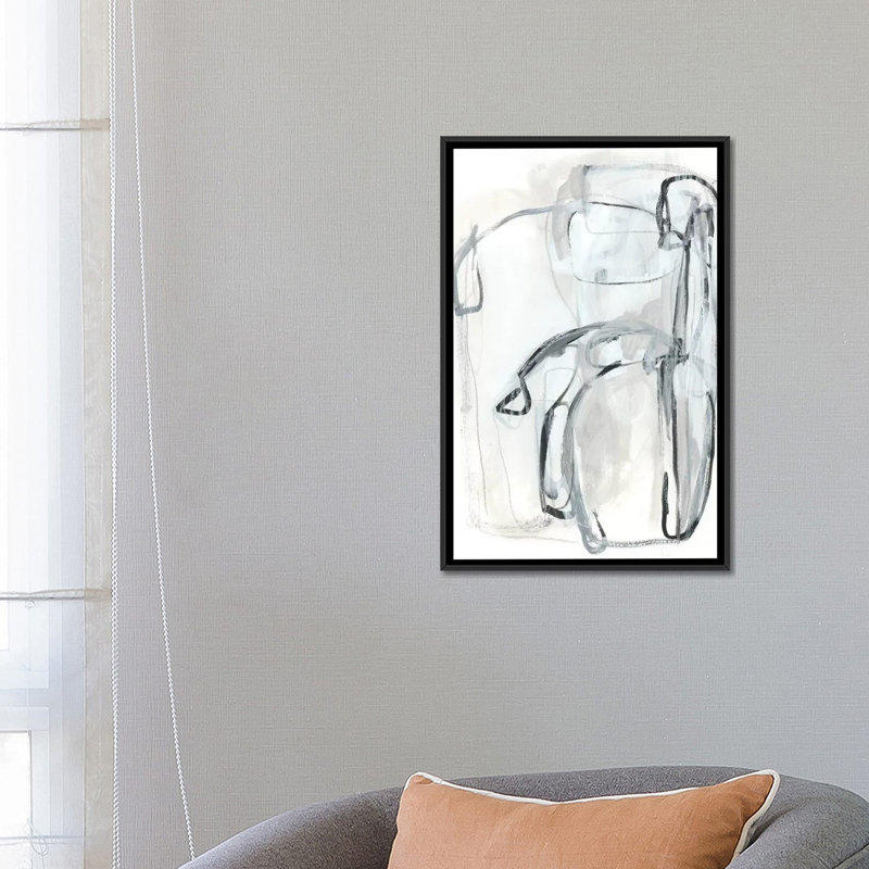 «Entanglements II», reproduction sur toile, H 26 po x l 18 po x P 1,5 po, Toile encadrée noire, Pas de tapis