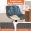 Ensemble de 2 tabourets de bar et fauteuil pivotant en cuir avec dossier et chaise de bar-170378560