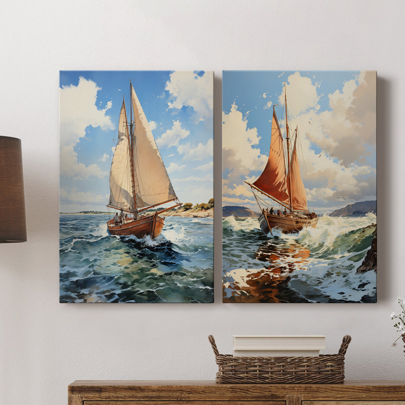 NAUTICAL Series CCCXXV-Premium Gallery Wrapped Canvas -Ready to Hang, 27" H x 36" W