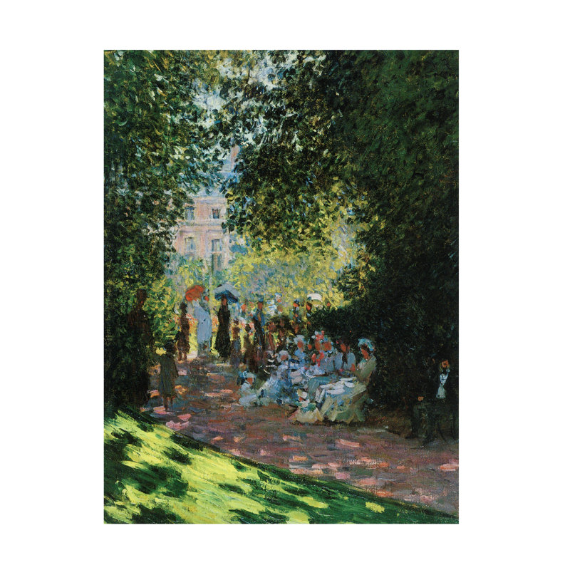 Art sur toile, Marcus Jules The Parc Monceau, H 14 po x l 19 po