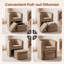 Fauteuil d'appoint rembourré avec repose-pieds Kyah-95165975