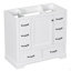 Meuble-lavabo 36 po sans lavabo, base d'armoire seulement, six tiroirs, diviseur de tiroir multifonctionnel, tablette réglable-272616803-272616802