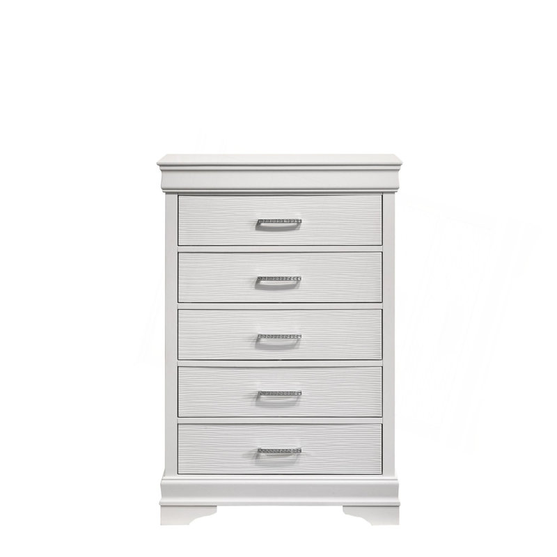 Commode moderne 5 tiroirs en bois