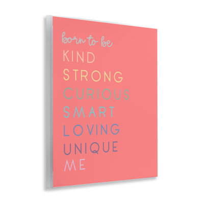 «Born To Be Adjectives», plaque murale par Anna Quach