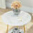 Oni Faux Marble End Table with Storage Shelf -1062050067