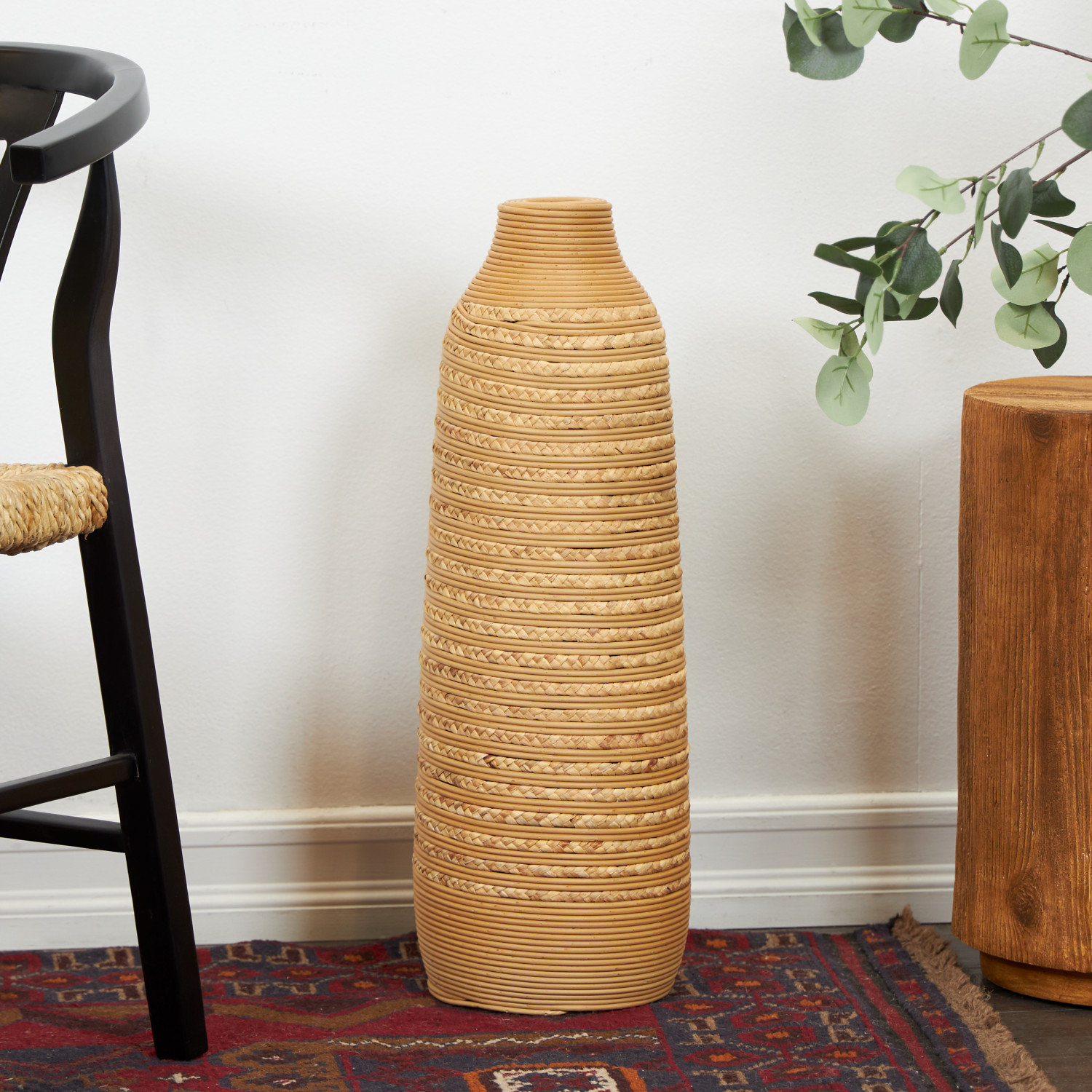 Wynda Handmade Seagrass Table Vase, Medium