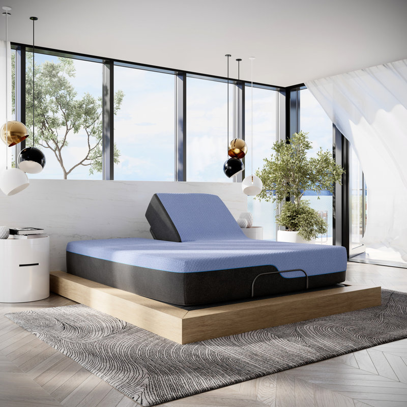 Très grand matelas de refroidissement avec couche de transition de soutien pour matelas de 12 po, très grand, réduit la mousse de latex