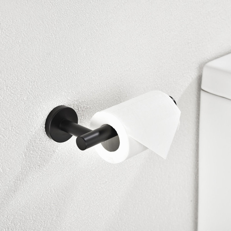 Ensemble de quincaillerie de fixation murale robuste et durable (ensemble de 4), Noir mat