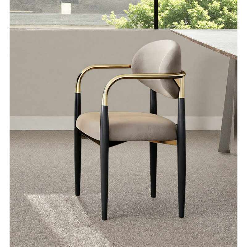Chaise de salle à manger moderne et simple en cuir ultra fin