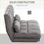 Fauteuil convertible Lazy Gris foncé | Polyester