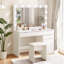 Braunstein Dressing Table with Mirror,105cm (W)×40cm (D)×140cm (H)