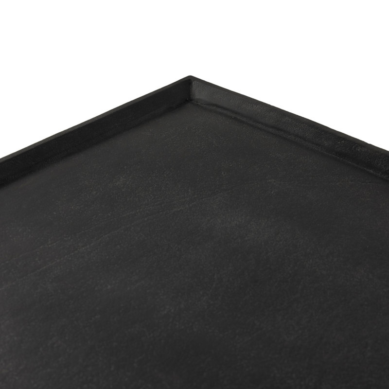 Drake Outdoor Square Coffee Table, Matte Black