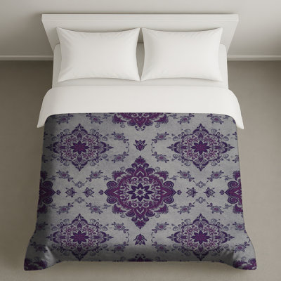 Purple Ornate Medallion Duvet Covers