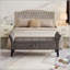 Banc de lit avec velours de rangement-1152323741