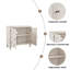 Buffet rétro 33,6 "en bois avec rangement-120209696