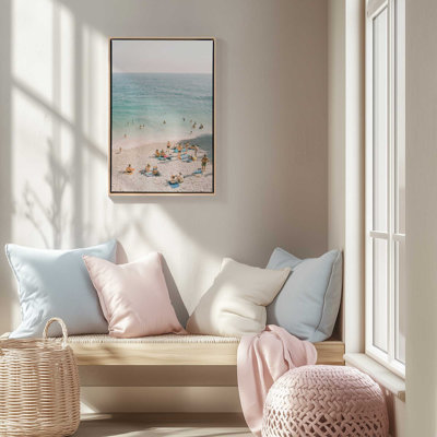 Pebble Beach Day Canvas Art Print