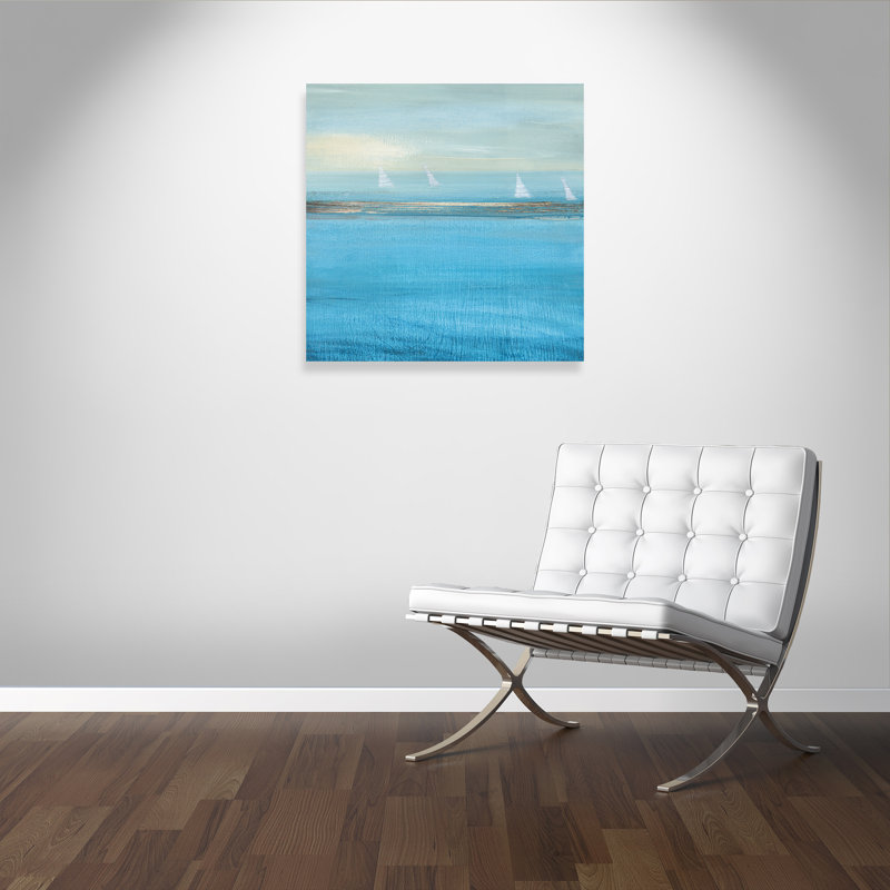 «Waiting On The Wind II», peinture sur toile sans cadre, H 36 po x l 36 po x P 1,375 po