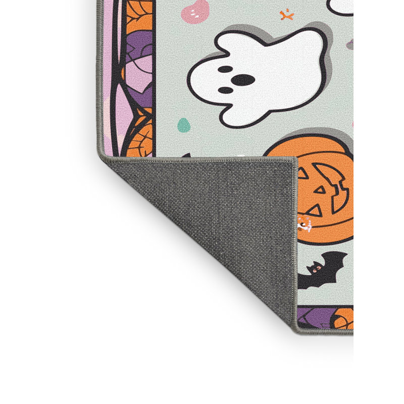 Tapis de vacances d'Halloween The Holiday Aisle®, Rectangle 6 pi x 9 pi