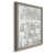 Toile avec cadre gris