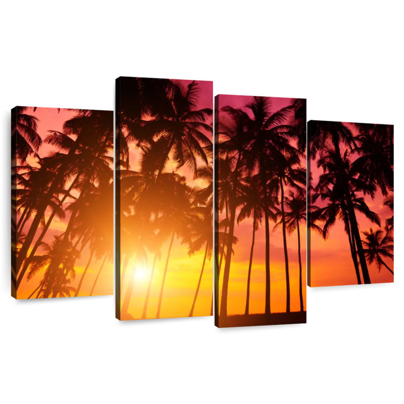 Harnek Palm Trees At Sundown, 42" H x 68" W