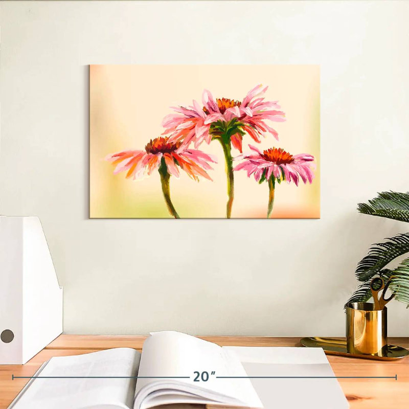 Harnek complexe fleurs d'échinacée, H 8 po x l 12 po