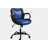 Modern Gaming Chair Office Chair Blue And Black Faux Leather with Chairs Casters-1193774108