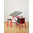 Drafting Table Red With Stool