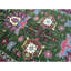 Hand-Knotted High-Quality Green and Wine Area Rug