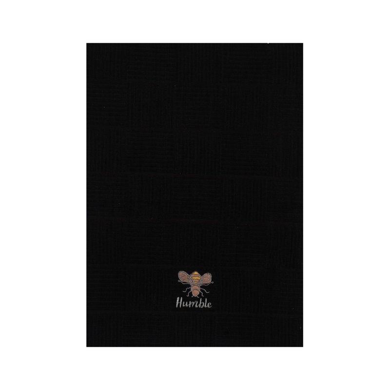 Cotton Jacquard Tea Towel Kitchen Towel, Black