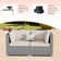6 - Person Modular Patio Conversation Sets with Cushions