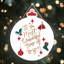 Xmas the Most Wonderful Time Wooden Bauble Plaque