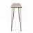 Outdoor Wood and Metal Bar Table