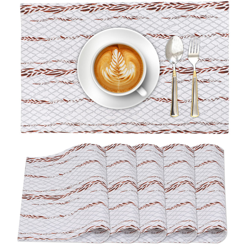 100% coton multicolore 13 x 19 pouces, Table de blé