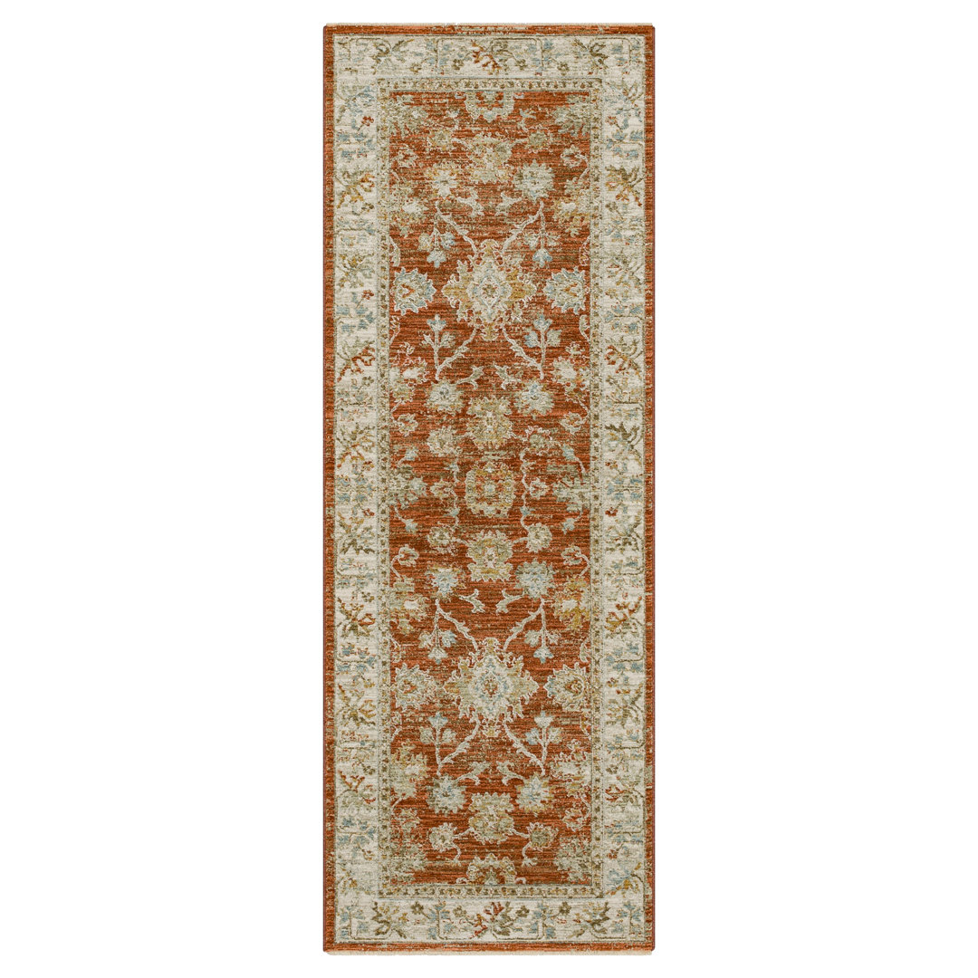 Iznik Oriental Gray/Brown Woven Area Rug Karastan Rug 