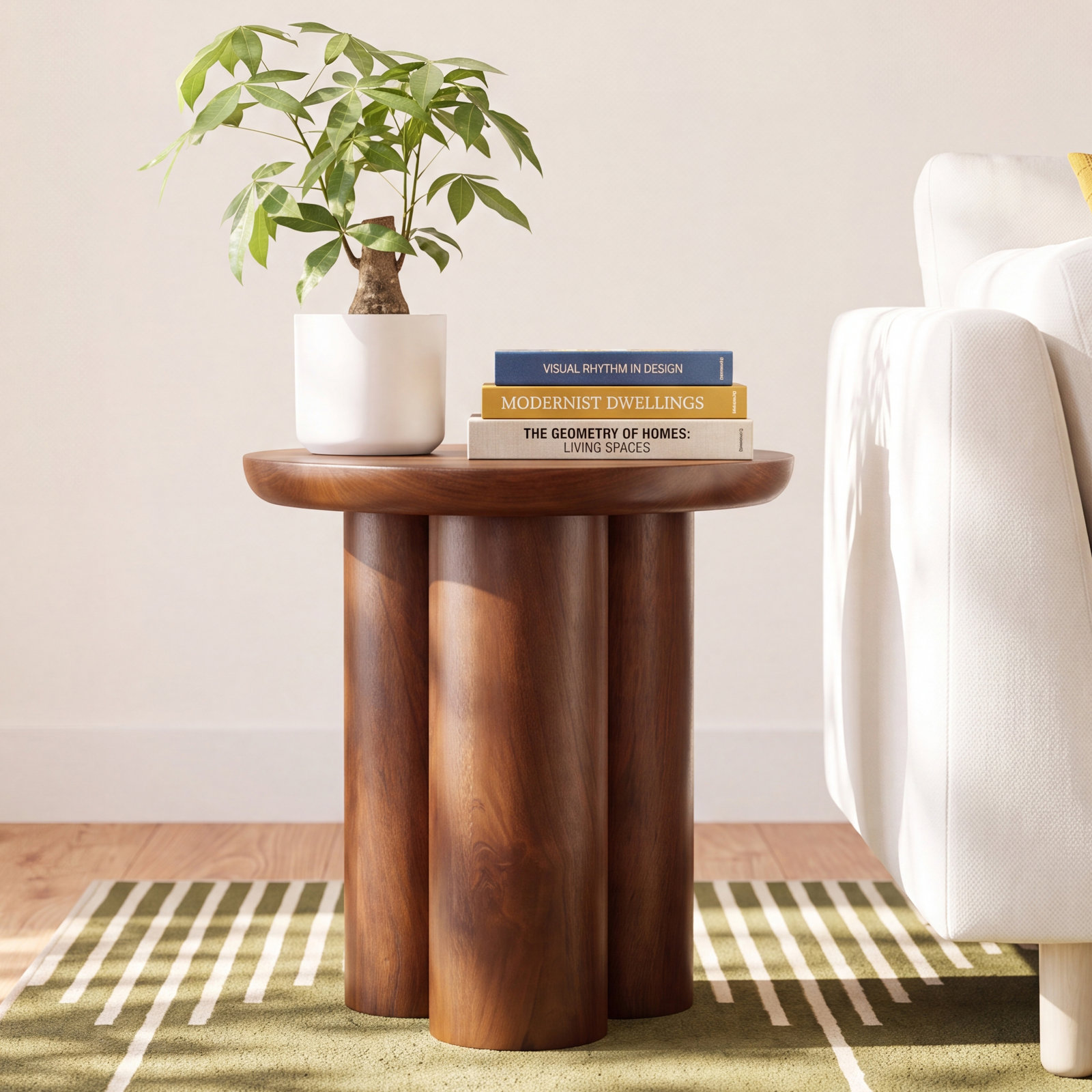 Faustine 16" Mango End Table, Brown