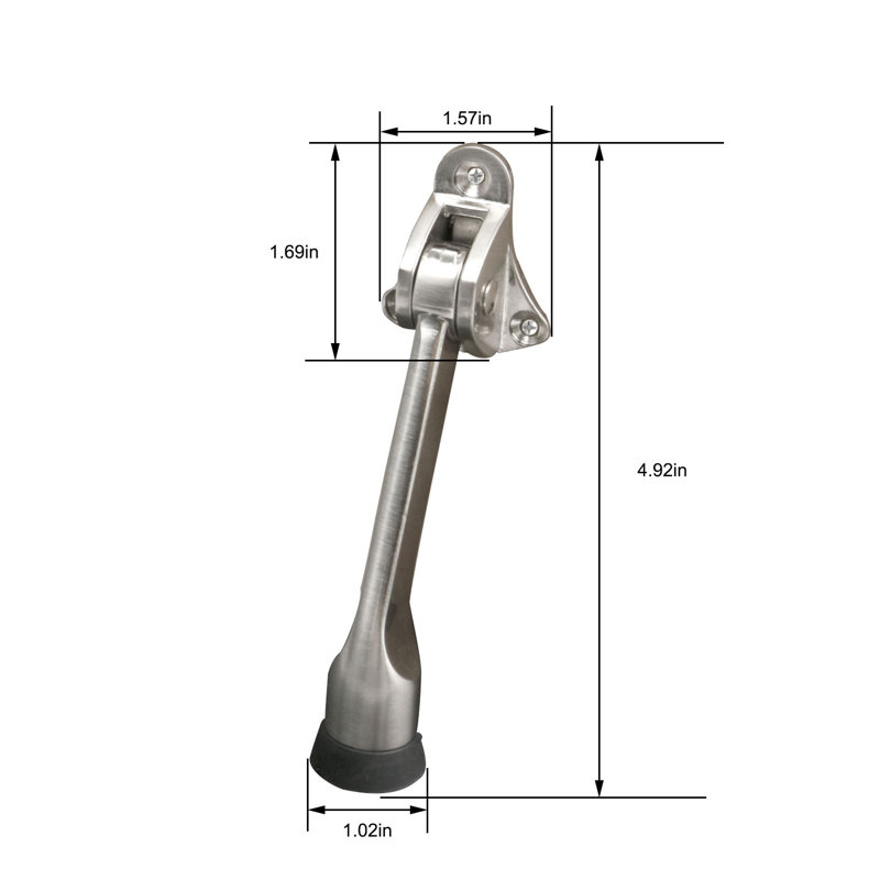 Solid Nickel Kick Stop Door