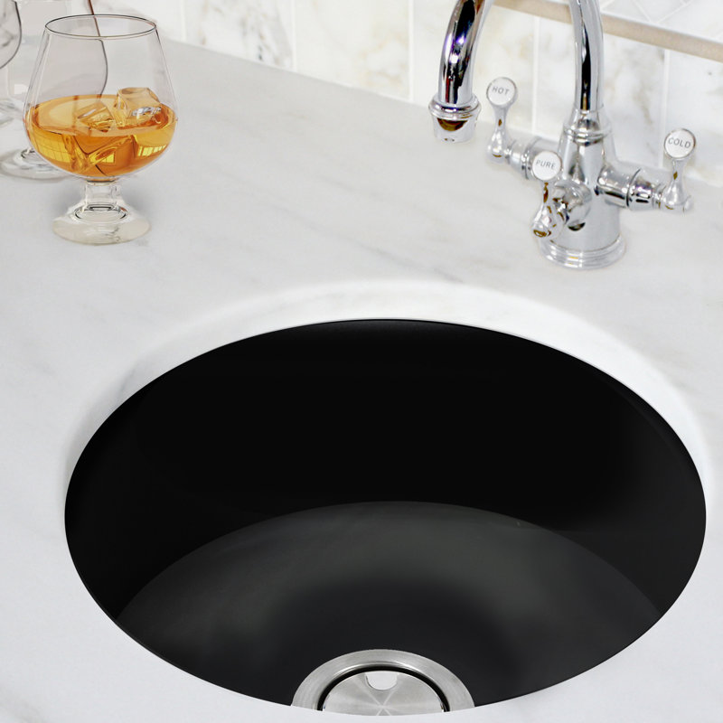 Hyannis 17.75'' L Single Basin Kitchen Sink, Matte Black