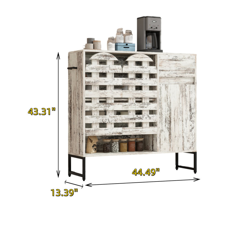 Armoire de rangement 44,4 po, Blanc